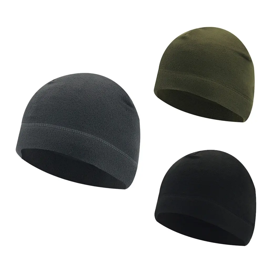 Warm Winter Skull Cap Soft Polar Fleece Hat Thick Windproof Cap Outdoor Beanie Cap Ski Cap Unisex Suitable For Unisex 1PC