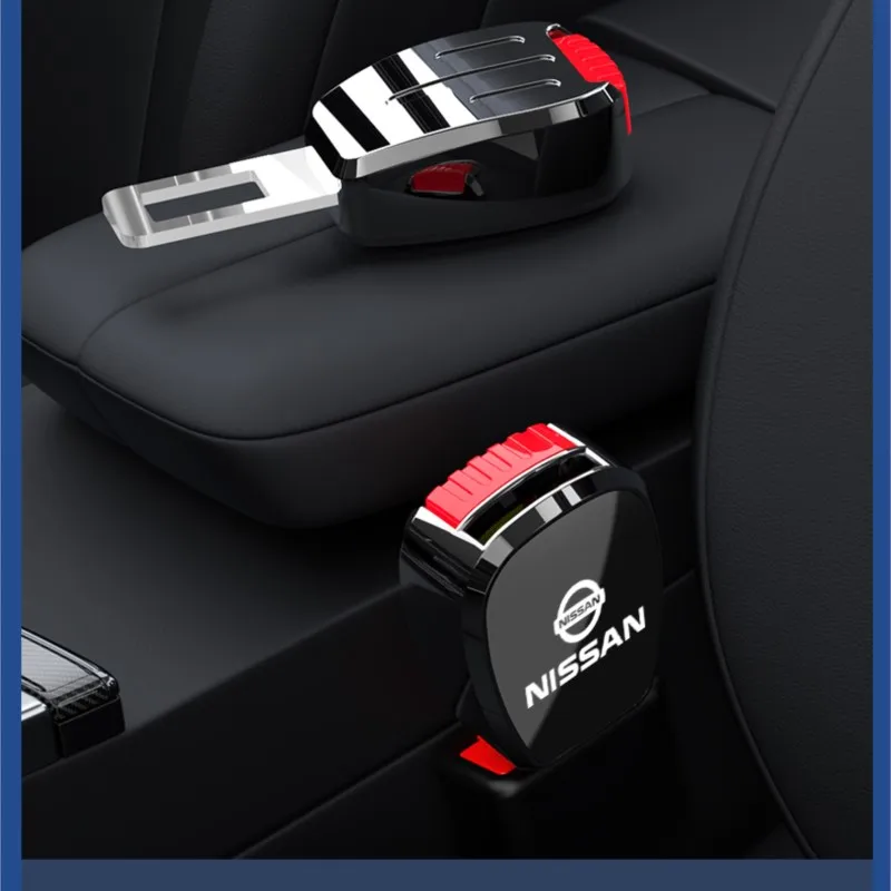 Car Interior Seat Alloy Belt Extender Accessories For Nissan Juke Leaf Qashqai Patrol Pathfinder X-Trail Nismo Murano Versa