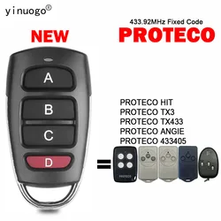 PROTECO HIT TX3 TX433 ANGIE 433405 Télécommande de porte de garage 433MHz Code fixe PROTECO Télécommande Ouvre-porte Émetteur