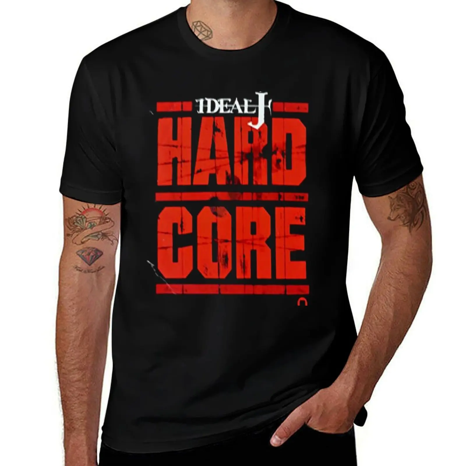 IDEAL J HARDCORE T-Shirt plus size clothes Clothing tshirts personalised shirts graphic tees sweat shirts, men