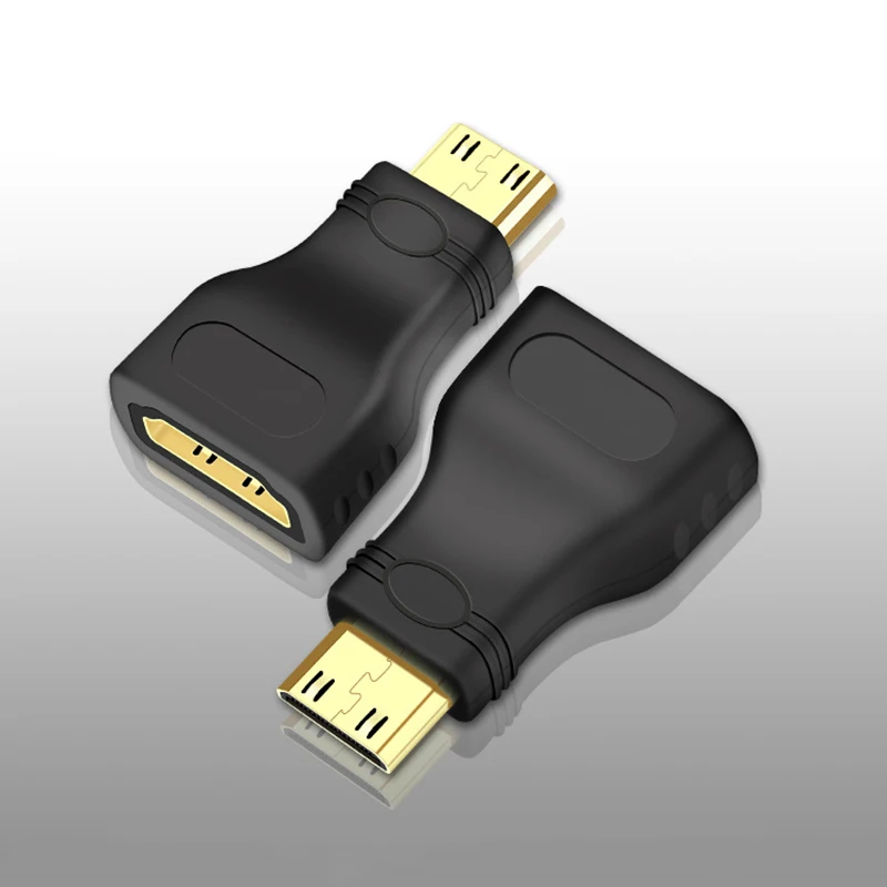 HD Mini Male HDMI-kompatybilny ze standardowym HDMI-kompatybilny żeński Adapter przedłużający kobiecy męski F-M konwerter HDMI