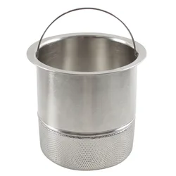 Talea SUS304 Kitchen Sink Filter Hand Basket Diameter 135MM H 127MM,Sink Strainer Waste Plug,Sink Tank Accessory QS697C001