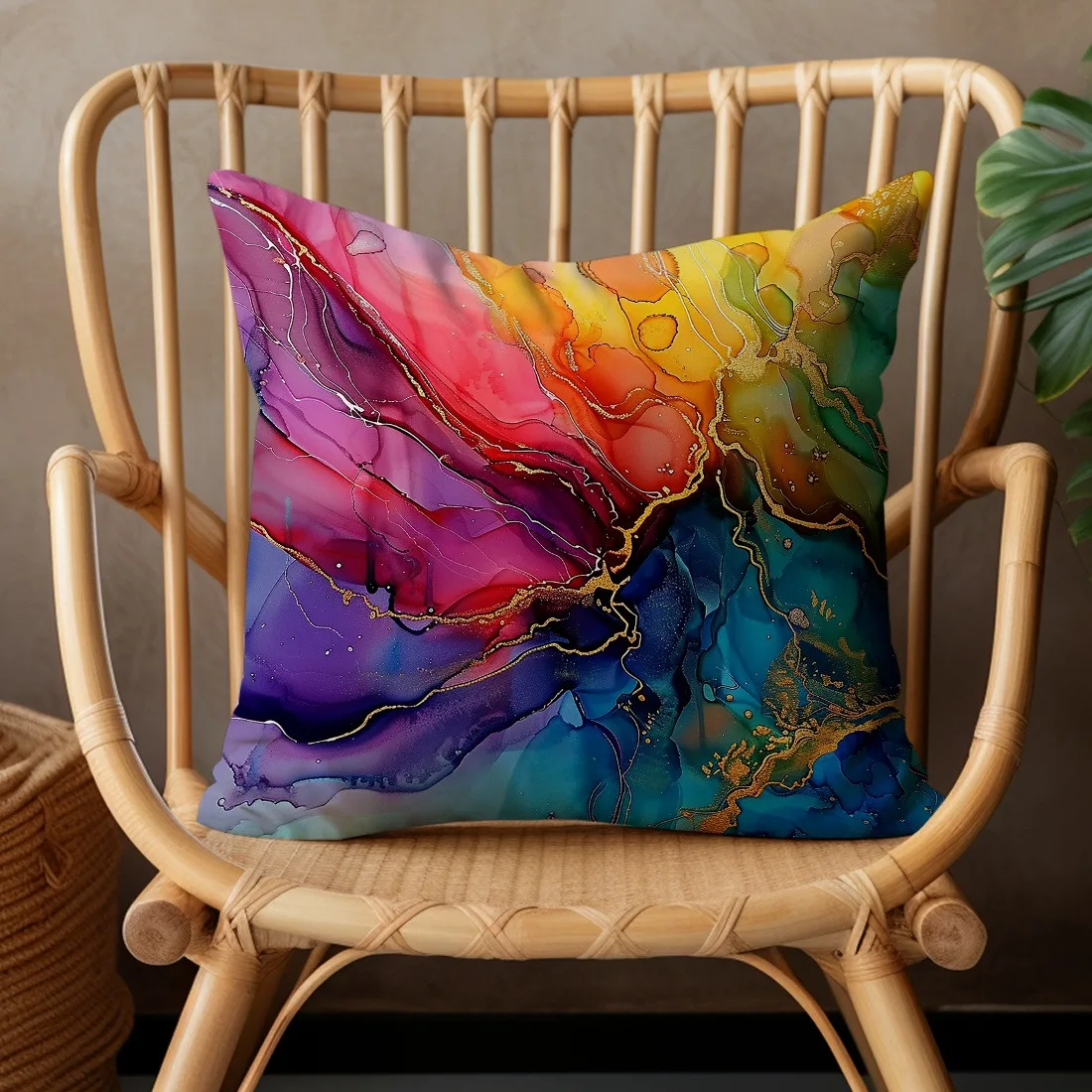 Geometric Art Decorative Pillow Cover Super Soft Polyester Material Living Room Sofa Back Car Pillow Cover Home Decoration view 4