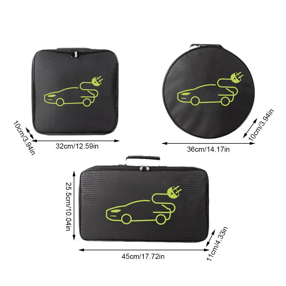 Batteria per auto elettrica Jumper Cable storage Bag impermeabile EV car ricaricabile Gun Storage Organizer per cavi di ricarica