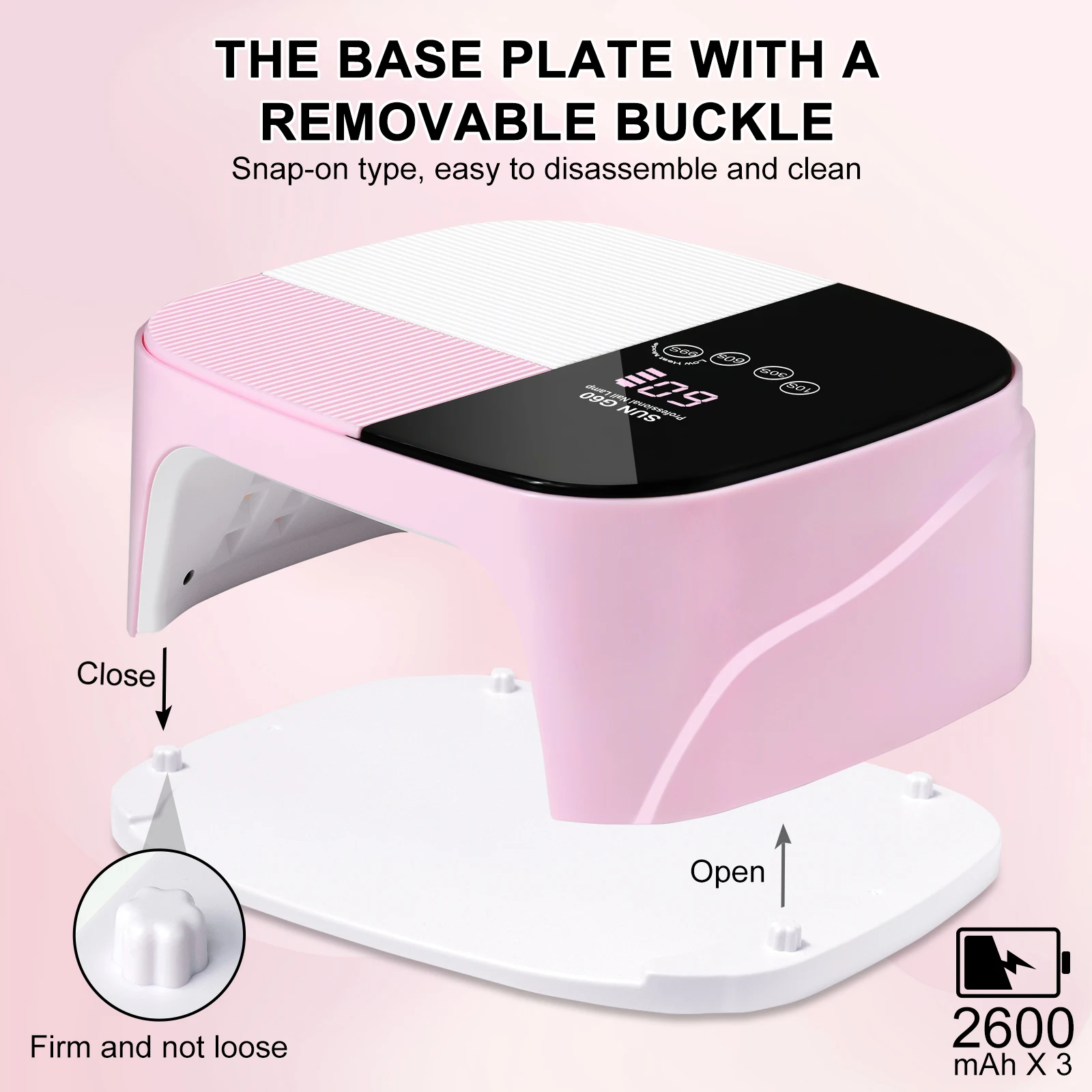 High Power Nagellamp 45 UV LED Gel Nagellamp Met 4 Timers en LCD Display Snel Uithardbare Gel Nagellak LED Droger Gereedschap