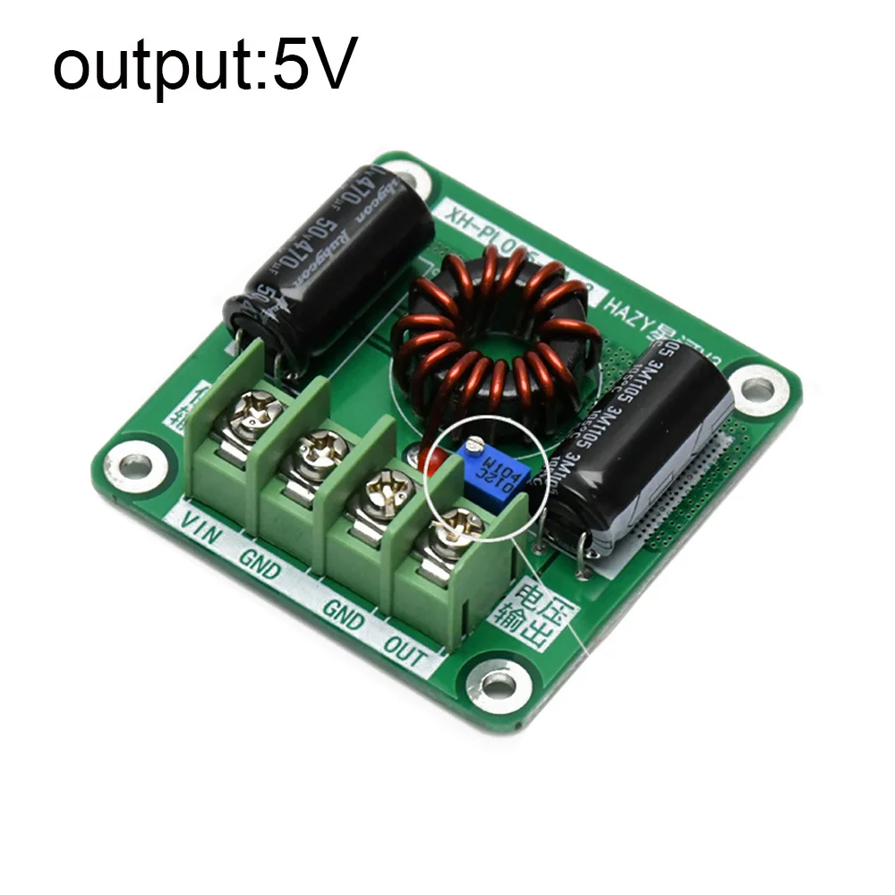 High Efficiency DC7/15-35V to DC5V/12V Synchronous Rectifier 6A Stabilizer Power Supply Board DC-DC Buck Power Supply Module