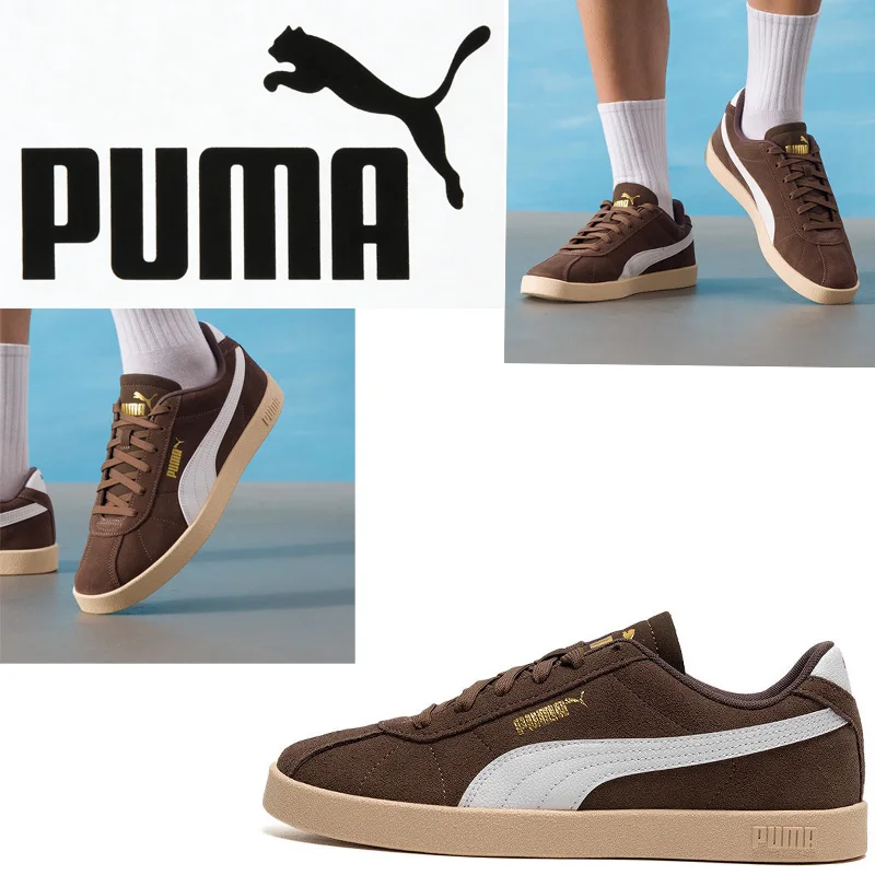 PUMA Unisex Low Top Suede Sneakers 397444-15 Color Block Formstrip Gum Sole Shoes