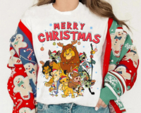 Disney The Lion King Merry Christmas Shirt Simba Mufasa Scar Nala Timon Pumbaa Rafiki Xmas