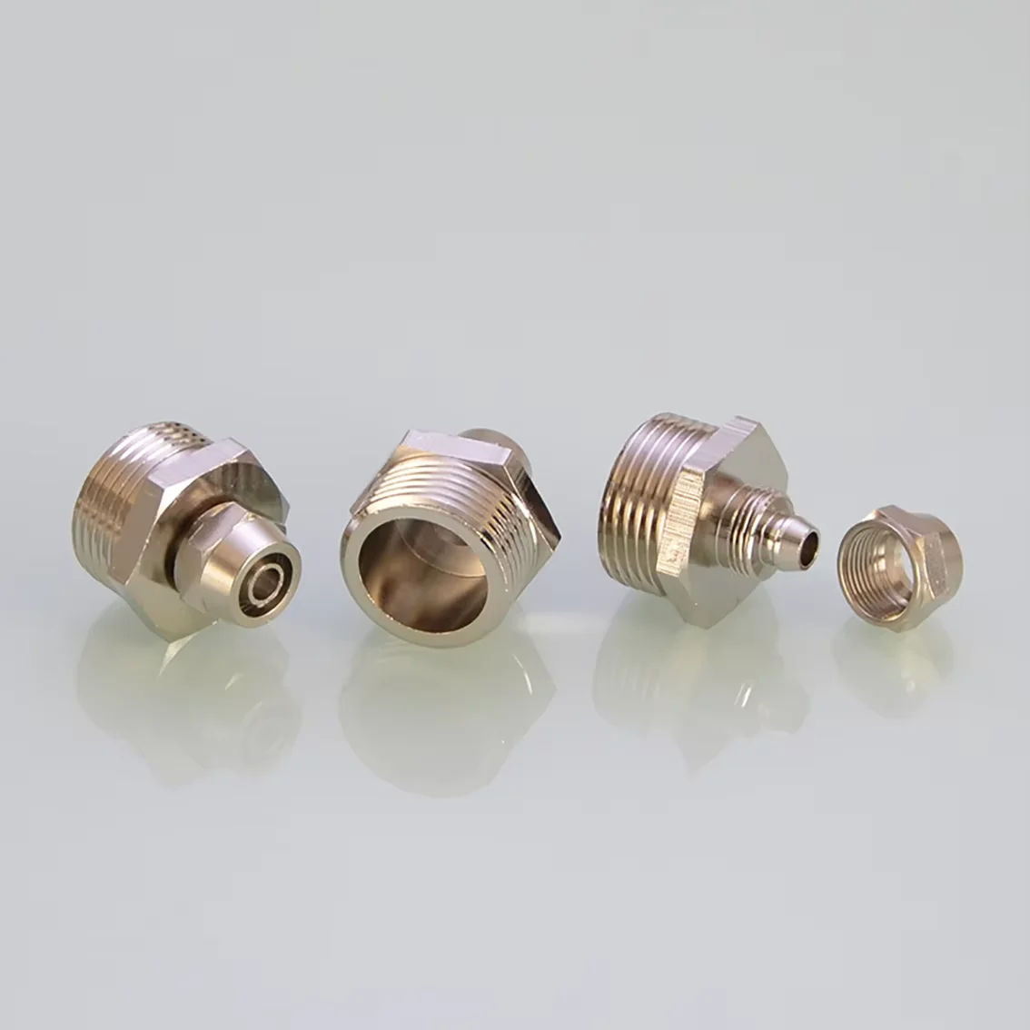 

Nickel Plated Copper Pipe Fittings Connector 1/2" 3/4" To 1/8" 1/4" Female/Male Thread Air Water Hose Joint Coupler Adapter