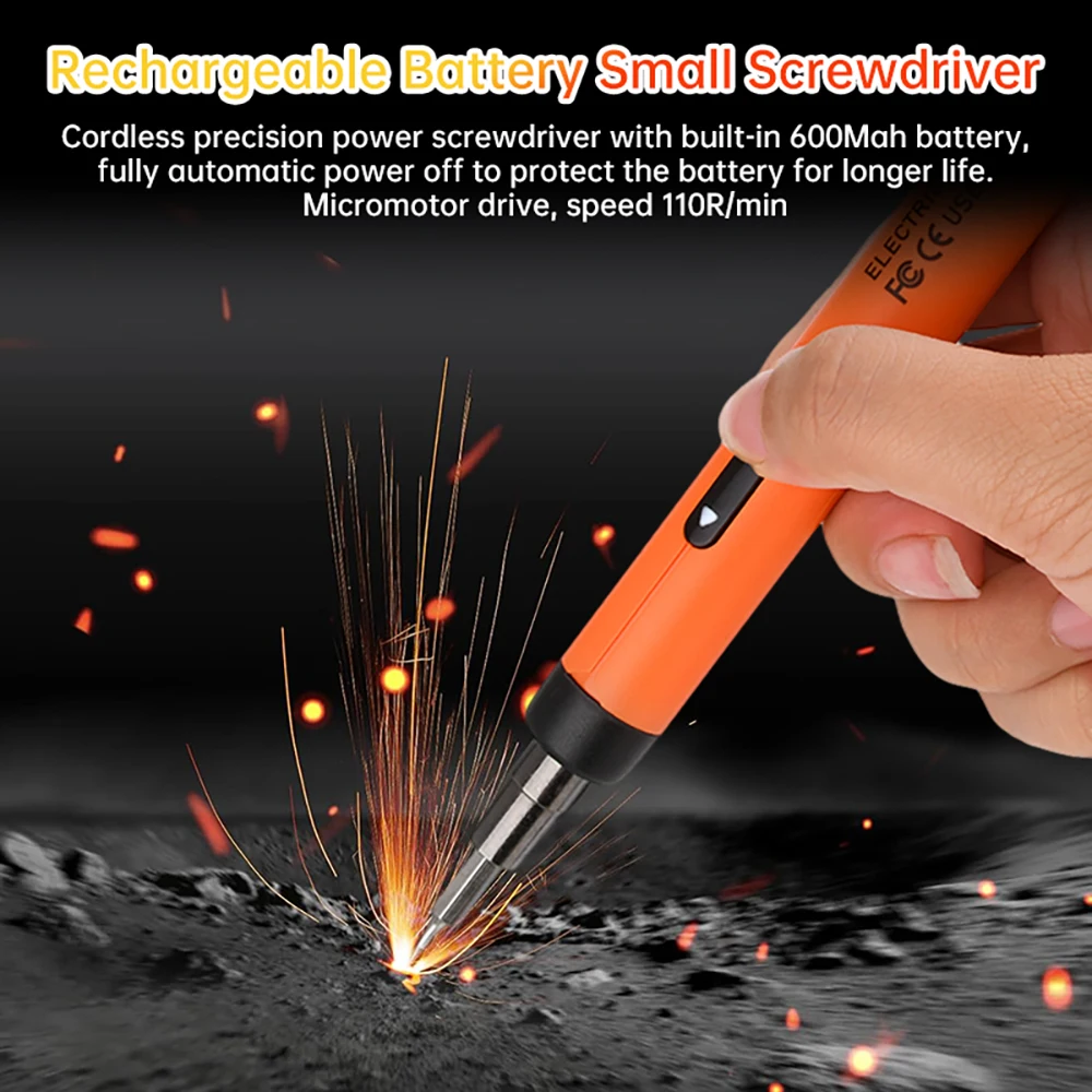 46-in-1 Electric Screwdriver Set Precision Power Tools Rechargeable Wireless Mini Small Bits for Mobile Cell Computer Repair CRV