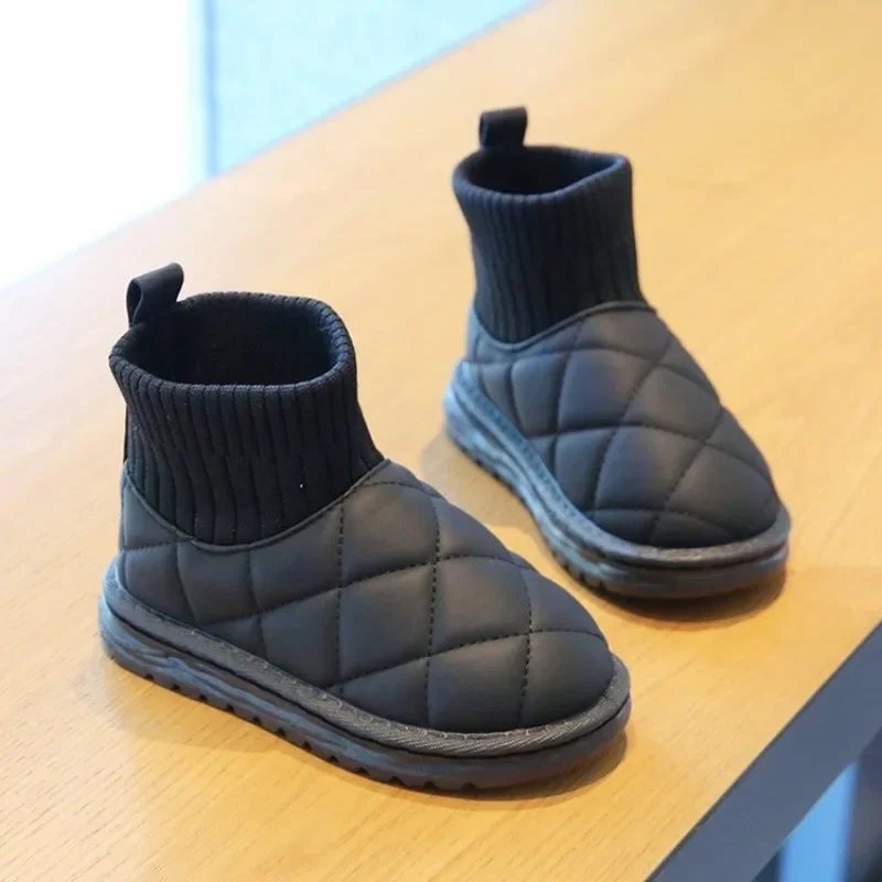 Cheap 2024 New Fashion Children Casual Shoes for Girls Boys Cotton Snow Boots Warm Kids Boots Boy Winter Cotton Shoes Sneakers