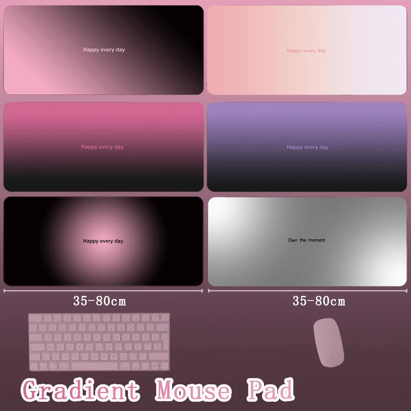 

80/35cm Premium gradient Large mouse pad Water washed wear-resistant anti slip gaming mouse pad office keyboard desk pad