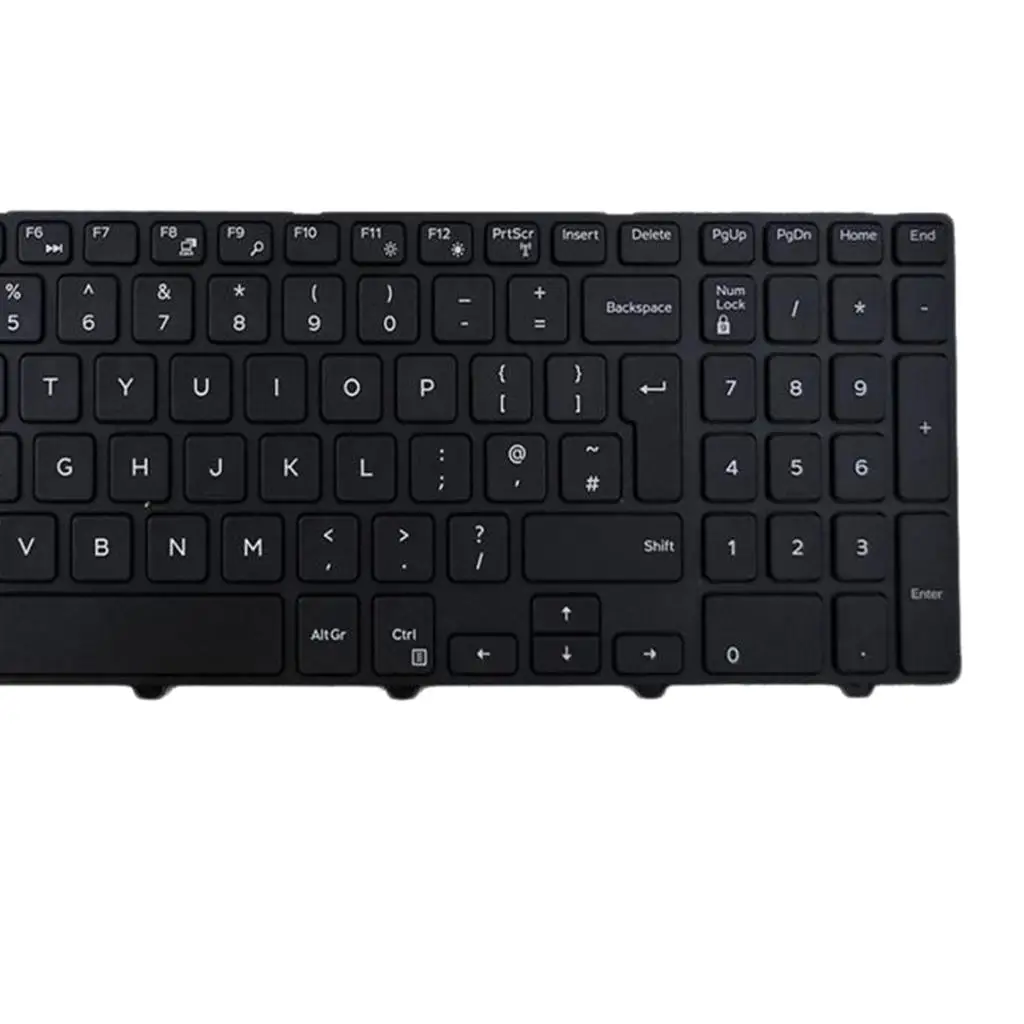 

UK English Laptop Keyboard Replacement Black Plastic Wireless Keyboard with Number Pad for Inspiron 15 5000