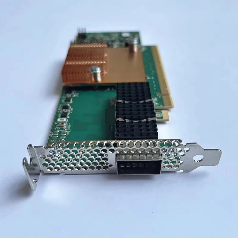 서버 워크스테이션 PC 산업용 제어 기계용 기존 RMN-100HFA016 단일 포트 100G PCIE X16 광섬유 네트워크 카드