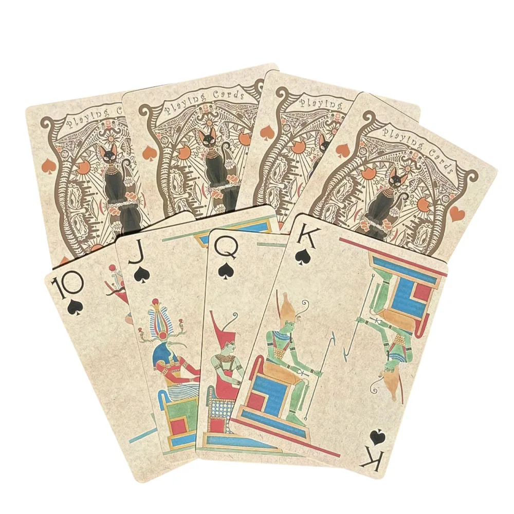 Vintage Cat Classic Spielkarten HD-Druck Deck of Cards Papier Brettspiel Pokerkarten für Unterhaltung