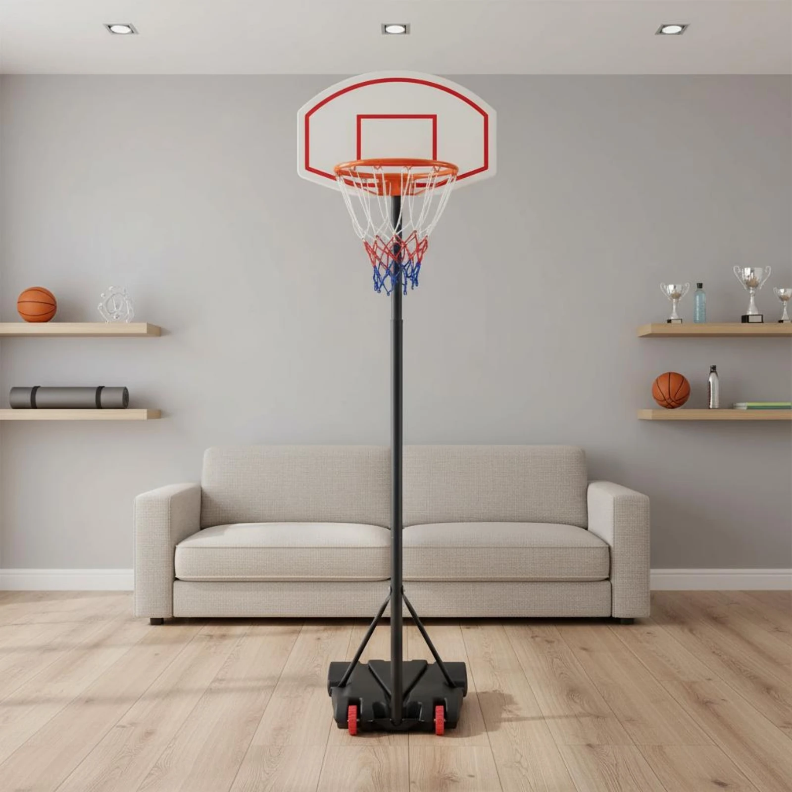 Height Adjustable Hoop Indoor  - огляд і ціна Sports Equipment Basketball