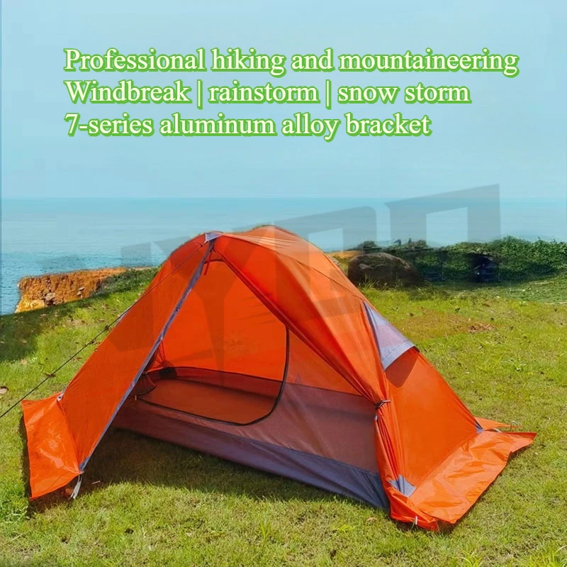 

Outdoor Glacier Single Person Hiking Mountaineering Cycling Ultra Lightweight Weight Windproof Rainproof Wilderness Camping Tent