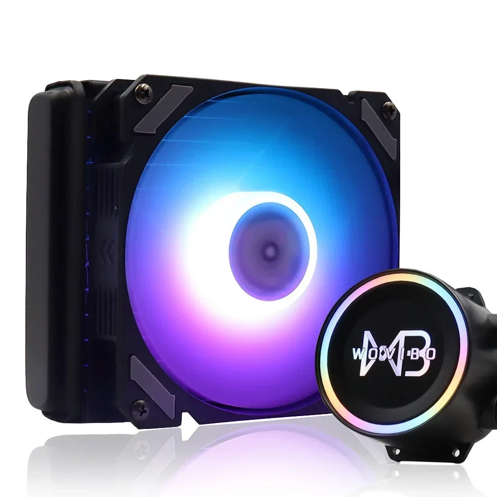 Wovibo Cpu Cooler Liquid Water Cooling Fan Ventilador RGB ARGB do Intel LGA 1150 1151 1155 1200 1700 2011 AMD AM3 AM4 Radiator