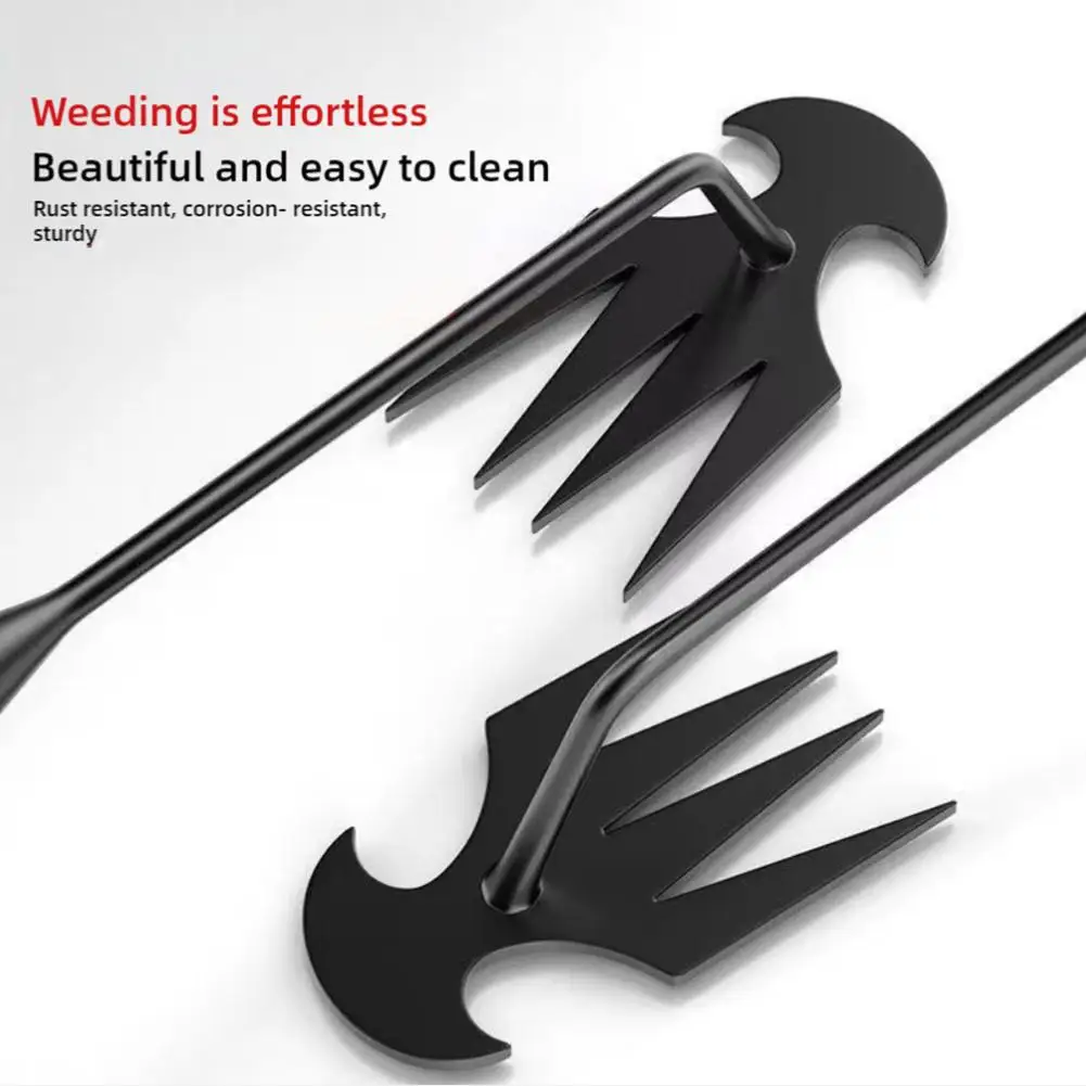4 Teeths Multifunctional Weed Rake Portable Garden Weeding Tool For Vegetable Gardening Farm Planting Household Weeding Tools