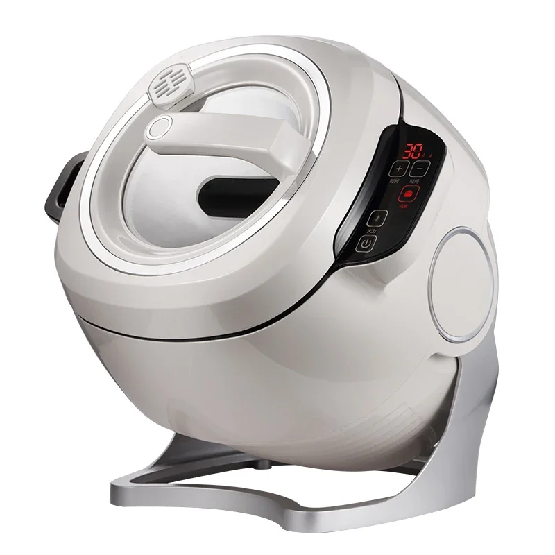 6L 220V Intelligent Automatic Stir Frying Machine Household Electric Cooking Wok Pot Non-stick Multifunctional Cooker Pot 2000W