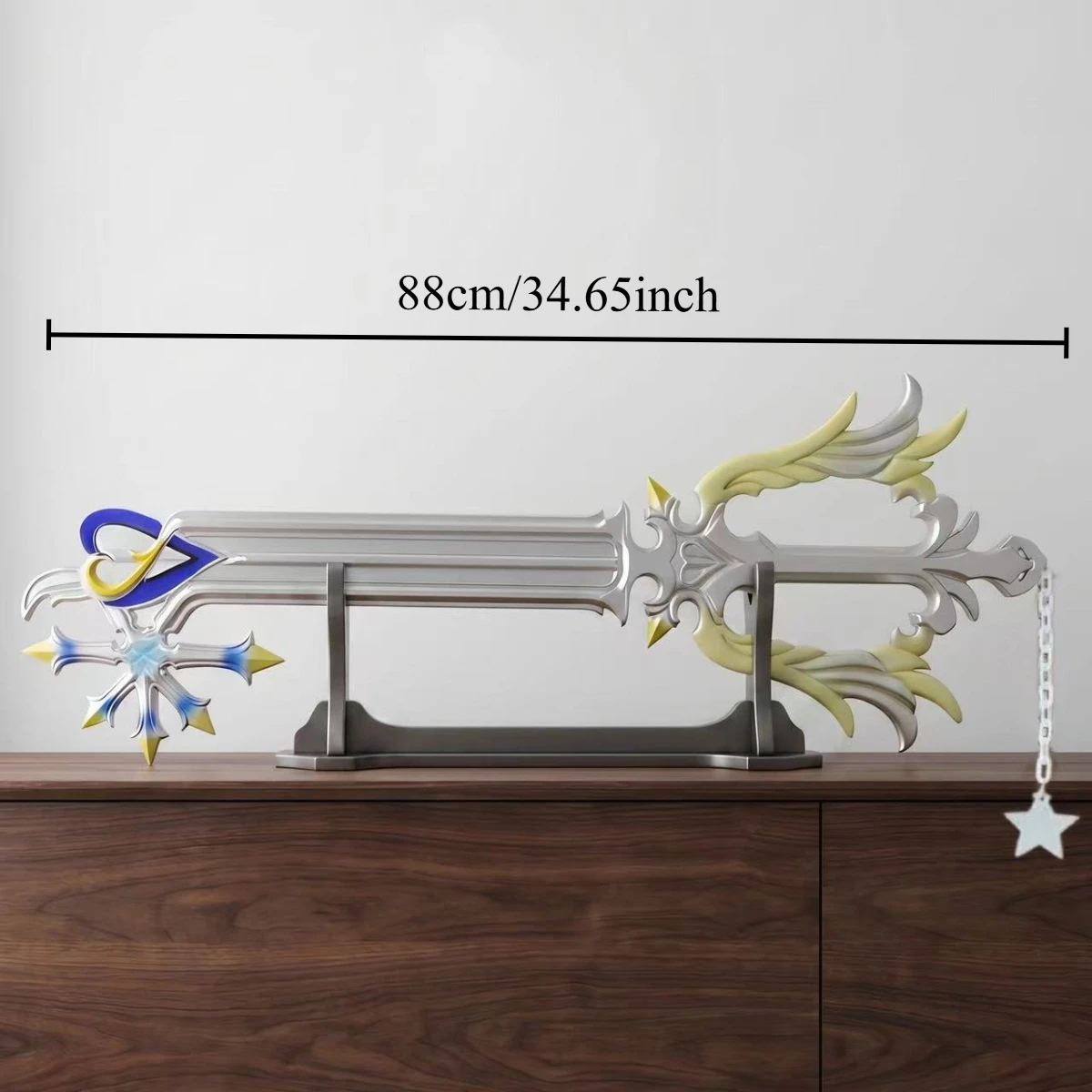88cm Tamanho Real Kingdom Hear - Keyblade Cosplay Prop avaliação e preço