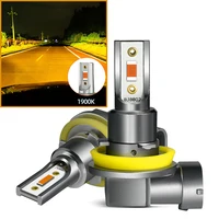 Plug & Play H11 H8 H9 H16 1900K 3200K 6000K 8000K ámbar dorado amarillo blanco azul 9005 9006 H10 LED para bombilla de luces antiniebla delanteras de coche