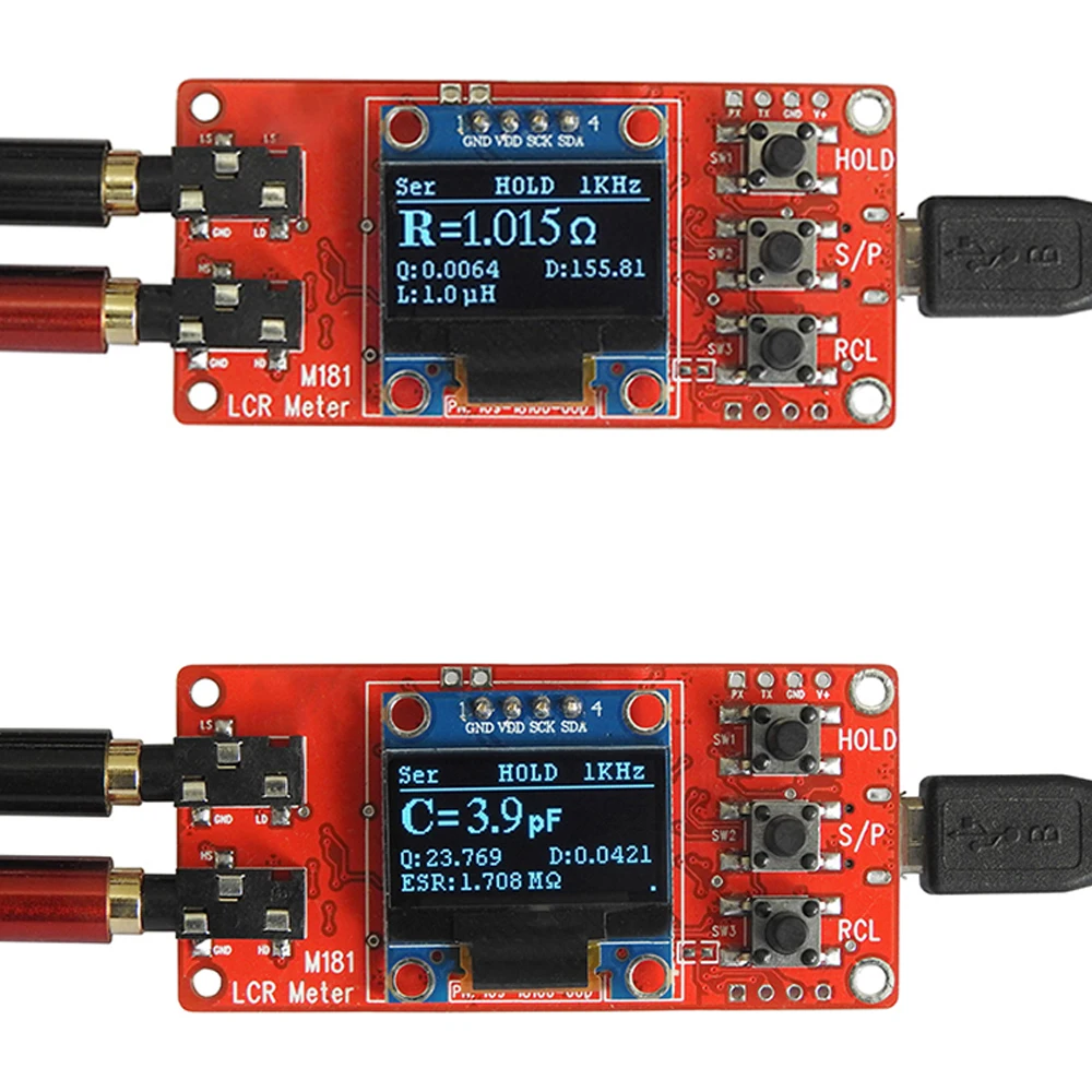 

High Precision Inductance Capacitance Meter M181 LCR Bridge Tester Module USB Power Supply DC 5V Welded DIY Kit