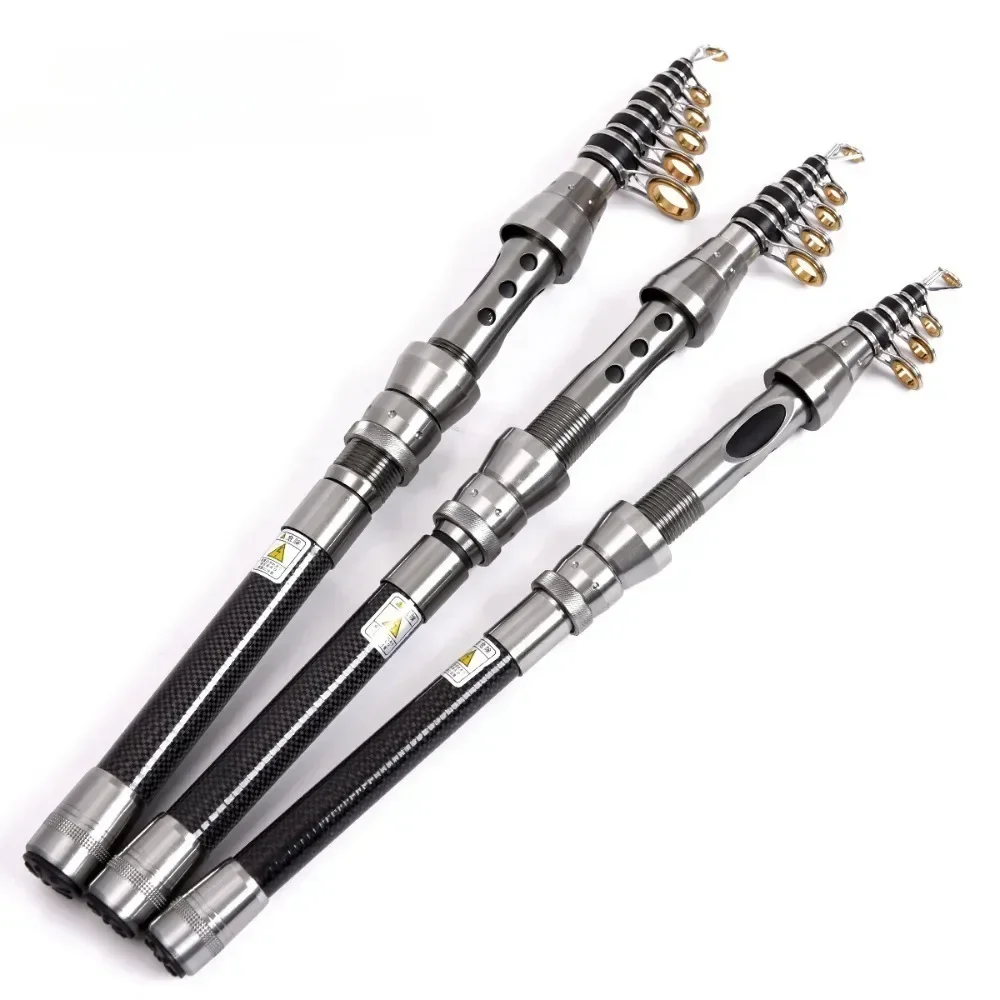 1 PC Carbon Ultra Short Mini Sea Fishing Rod Throwing and Shrinking Handle 2.1m Professional Fishing Rod Rod Ultralight Fishing