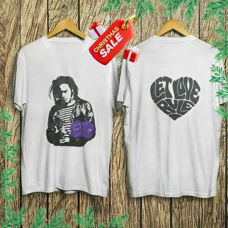 تي شيرت ليني كرافيتز أبيض مزدوج الجوانب S 5XL