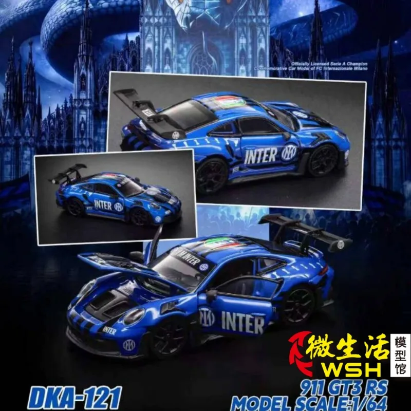 DKA 1:64 GT3 RS 21‑Times Championship Commemorative Full Opening Version Diecast Model Car, Fine Details, Display Collectible