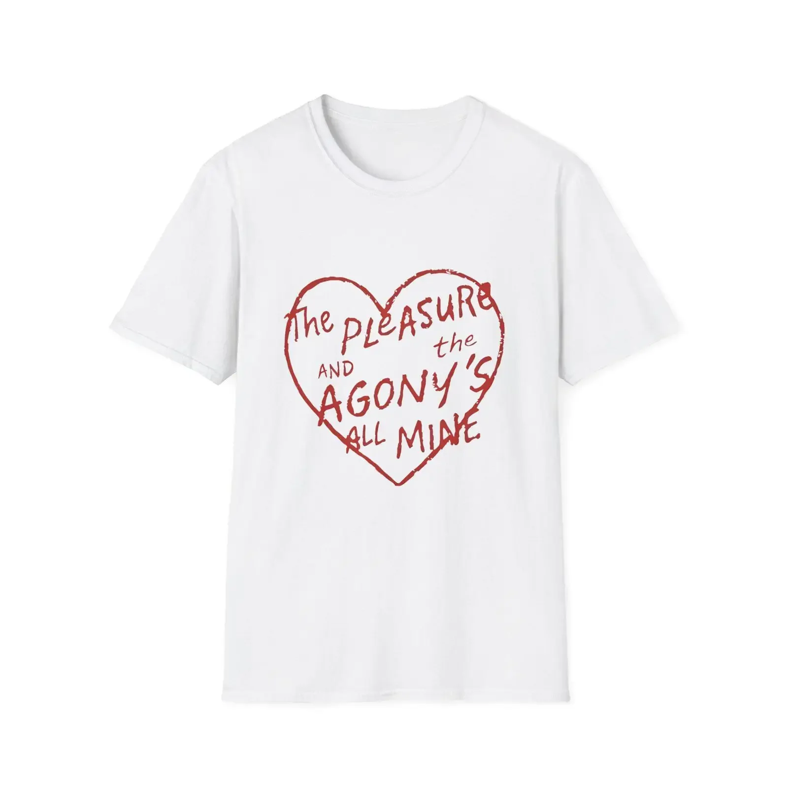 The pleasure and agony amp 39 s all mine vintage Washed designer clothes Comfortable Soft streetwear Slightly Casual Breathable