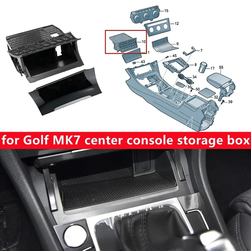 5GG857337 For VW Golf MK7 Car Interior Center Ashtray Trim Cover Storage Compartment Ashtray 5GG863391