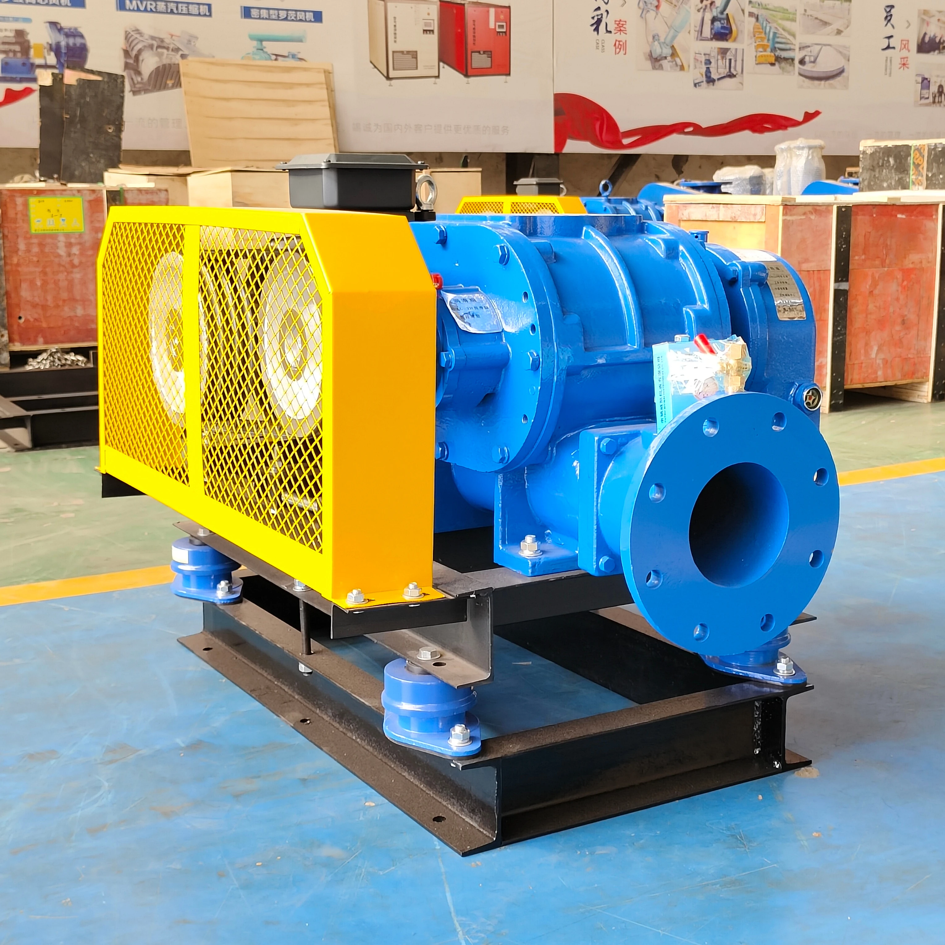 

Manufacturers Industrial High-pressure Blowers 125mm Electric 3-leafs Roots Blower Fan