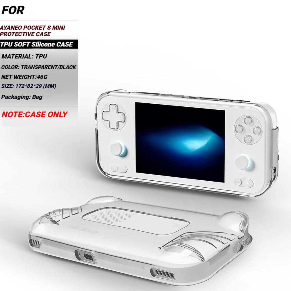 For AYANEO POCKET S MINI Anti-Drop TPU Case Wear-Resistant