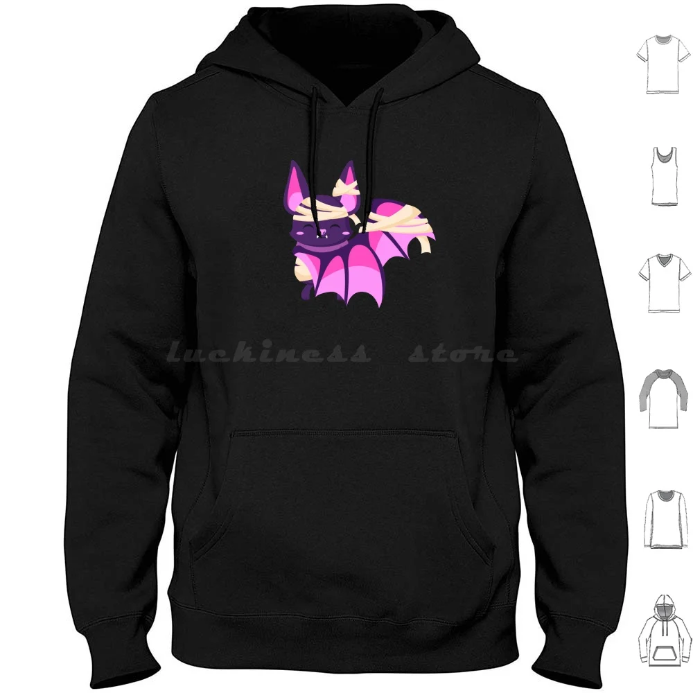 Mignonnes momies de chauve-souris d'Halloween Dr ? Le Cadeau Hoodie en coton à manches longues motif chauve-souris mignon
