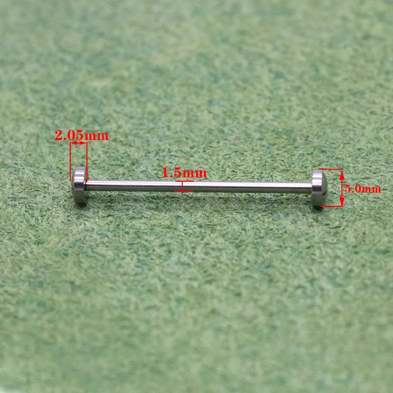 Reloj con accesorios de acero inoxidable con pasador fijo, todo de acero