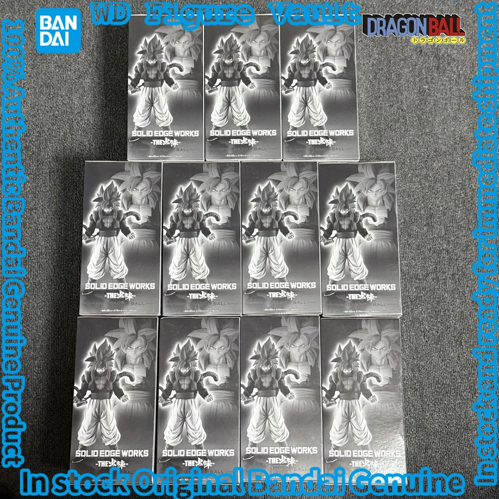 

В наличии Bandai Dragon Ball GT SOLID EDGE WORKS-THE departure-Super Saiyan 4, фигурка Gogeta, аниме-модель, настоящая игрушка в штучной упаковке, подарок