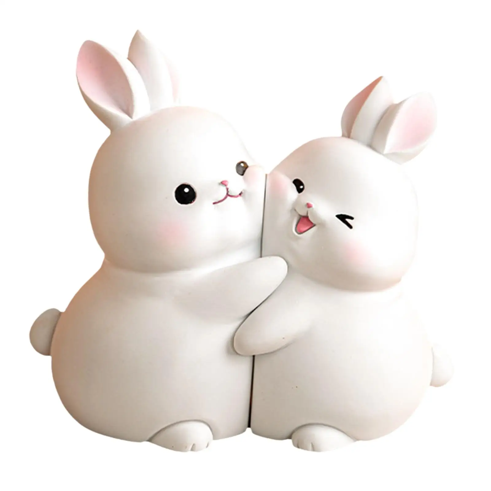 Lovely Rabbit Bookend Bunny Book Ends Book Stand Holder Decorative Bookends for Desk Office Home Shelf Ornaments