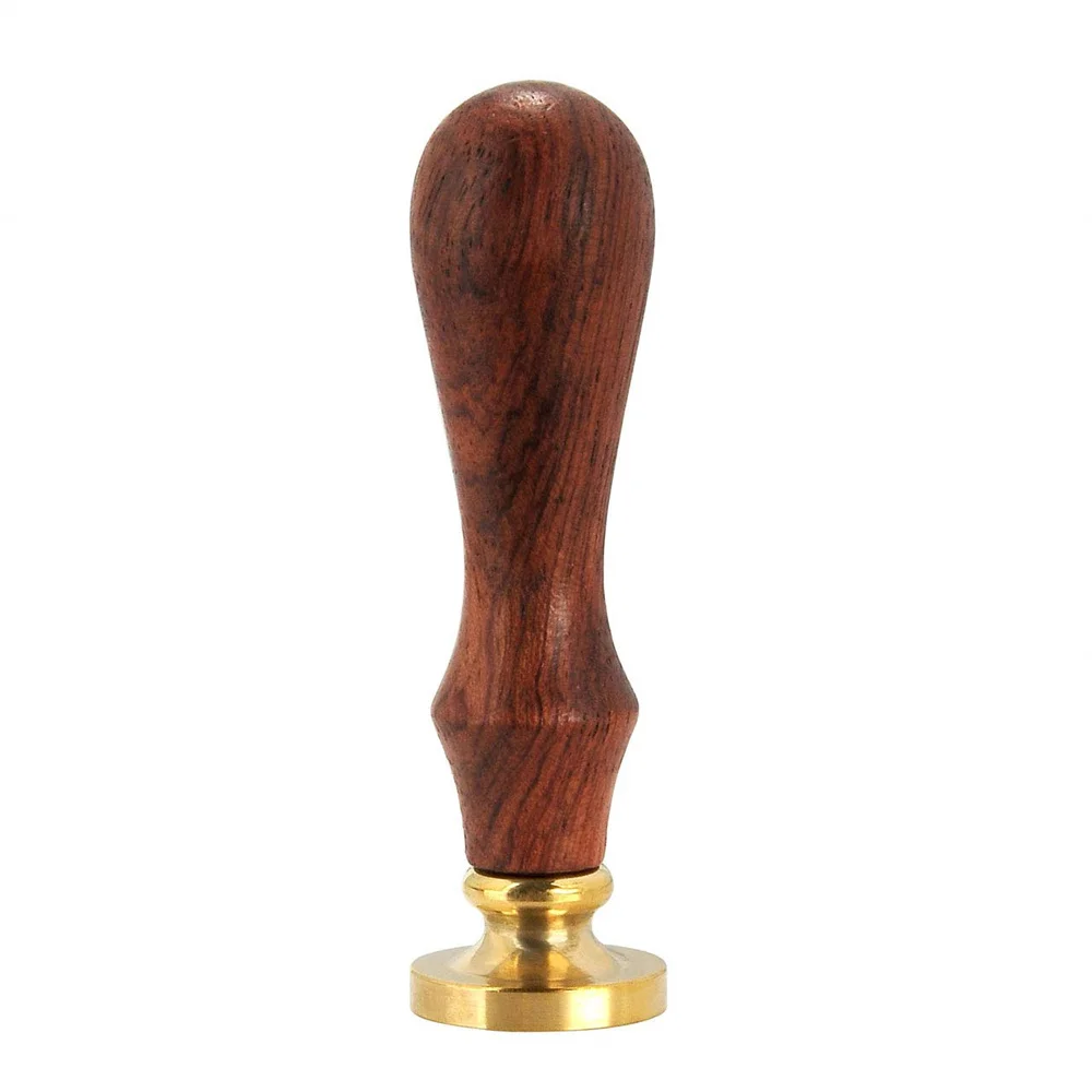 Ensemble de timbres de sceau d'avertissement vierges, tête en laiton parfait, manche en bois, bancs, timbre d'avertissement, rond, sans logo de gravure, vintage, mariage