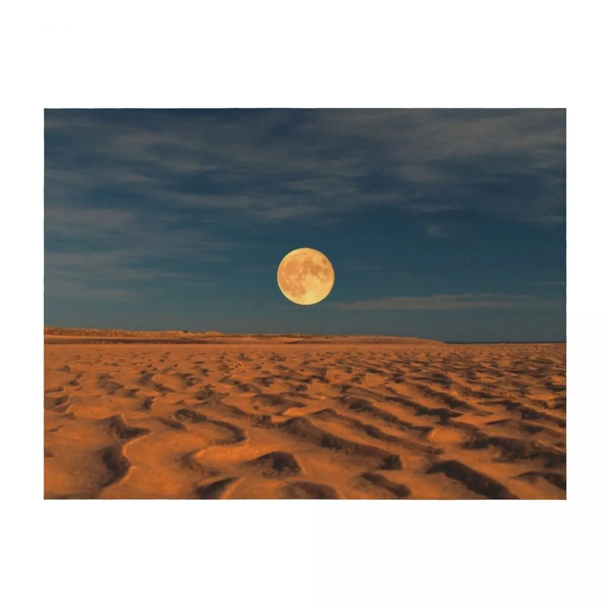 

Moon across the Sands Throw Blanket funny gift Soft Big For Decorative Sofa Sofa Quilt Blankets