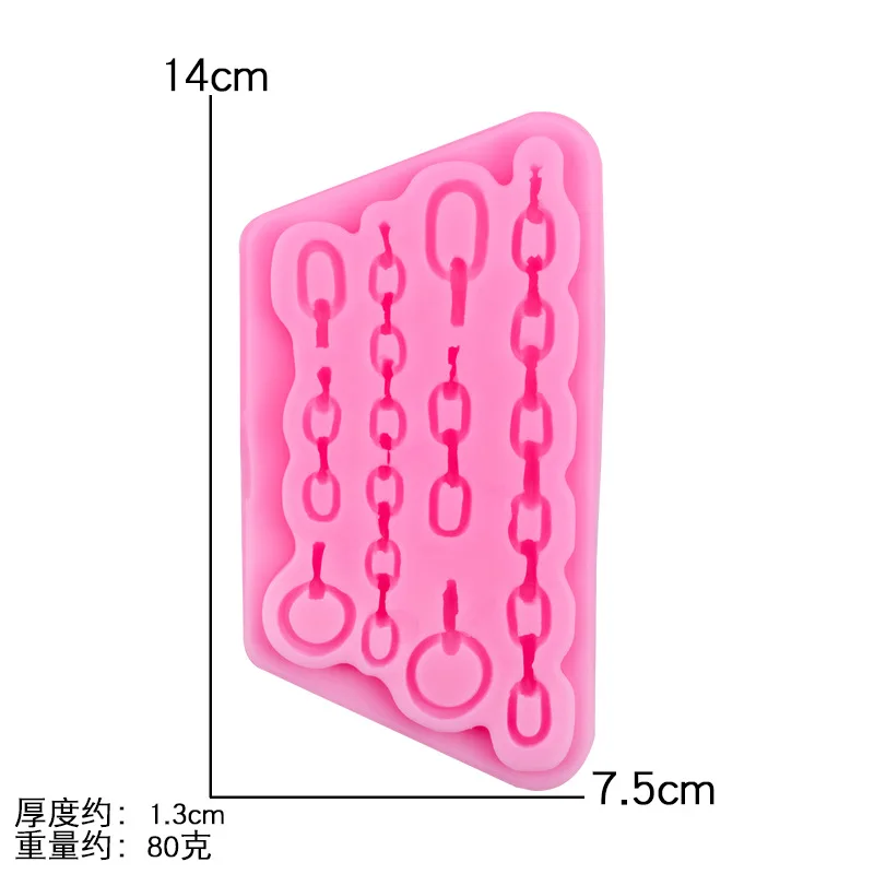 Bag Chain Ocean Wind Anchor Fondant Silicone Mold Dry Pace Chocolate Cake Decorative Plug A219