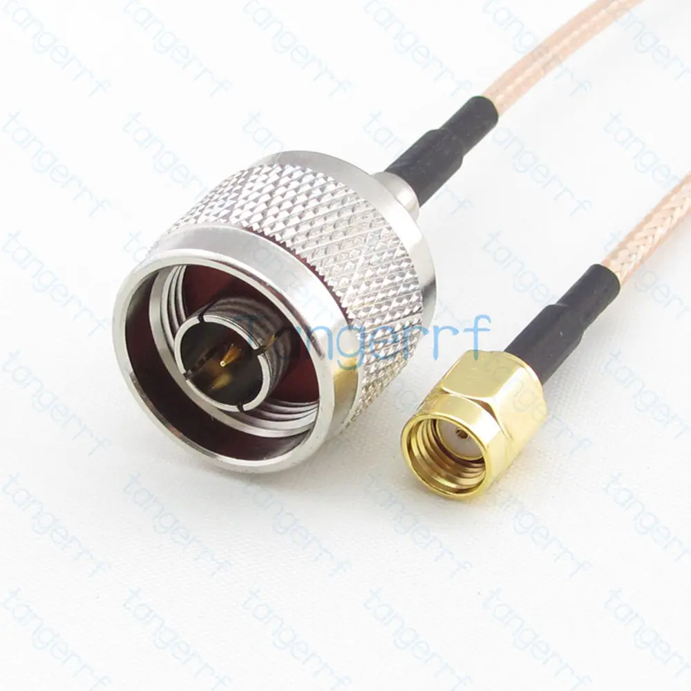 Plugue macho tipo N para RP-SMA macho (pino fêmea) RF RG316 Pigtail Coaxial 50ohm Jumper Cable BAIXO PERTO Coaxial RG-316