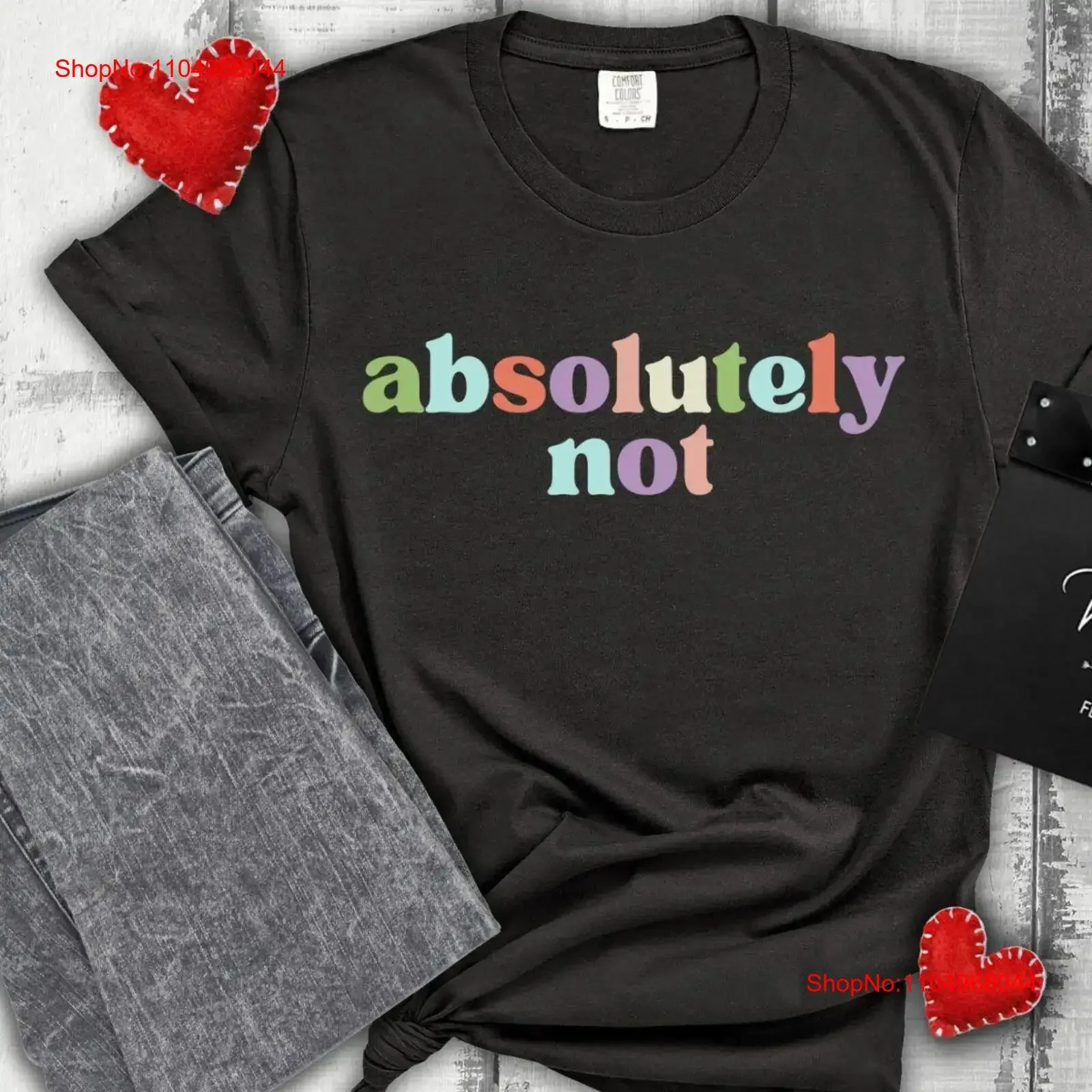 Absolut NoT T-Shirt, sarkastische Statement-Mutter, Papa, Leben, trendig, freches Zitat, sarkasmusischer Humor, Vintage, gewaschen, gestreckt