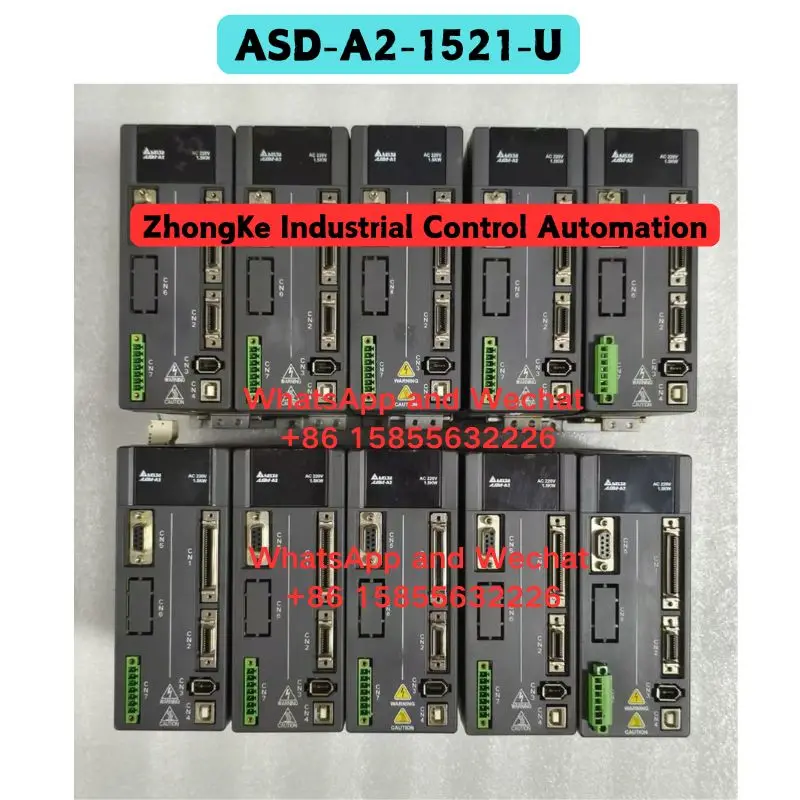 Used OEM disassembled parts ASD-A2-1521-U servo driver Functional test OK