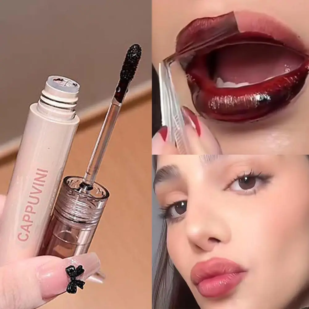 Mokka Brown Peel Off Lip Tint Makeup Peel Off Dye Lippenstift Wasserdicht Matte Lip Lip Stain Korean Tear-off Cosmetics Gloss R L7E7