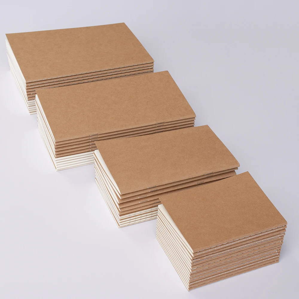 3-teilige Nachfüllteile im A5-Standardformat für das Reise-Notizbuch – tragbarer Reisepassstil, jeweils 32 Blatt (64 Seiten). – Detail 5