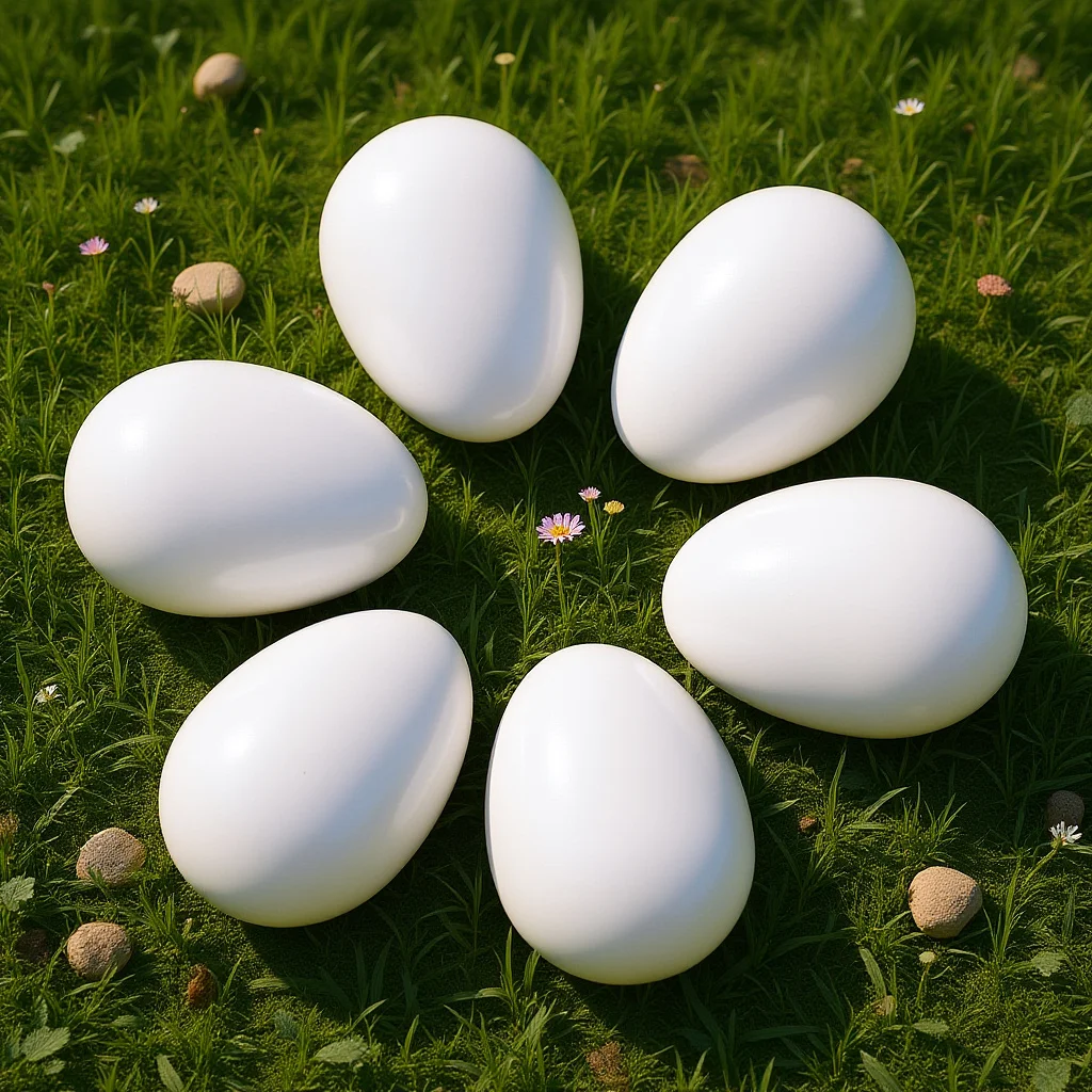 

30Pcs Artificial Parrot Egg Solid Plastic Fake Egg for Pigeon Breeding Nest Management Hatching Aid Pigeon Hatching Supplies