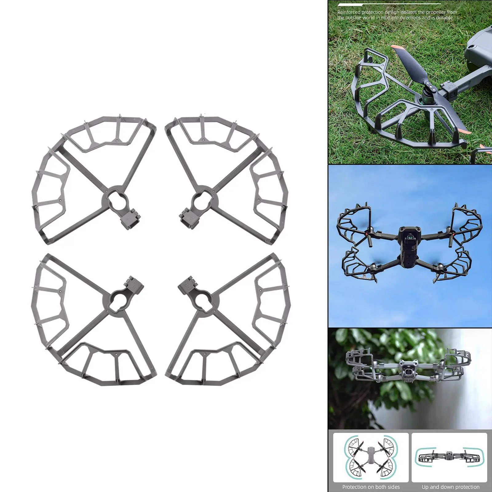 4 piezas protector de hélice cubierta de hoja parachoques Prop a prueba de arañazos para