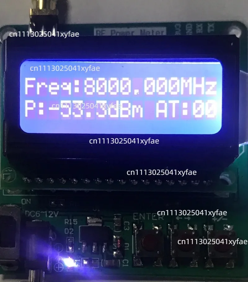 1MHz-8GHz Digital RF Power Meter Signal Strength & Attenuation Testing Module With Digital Display