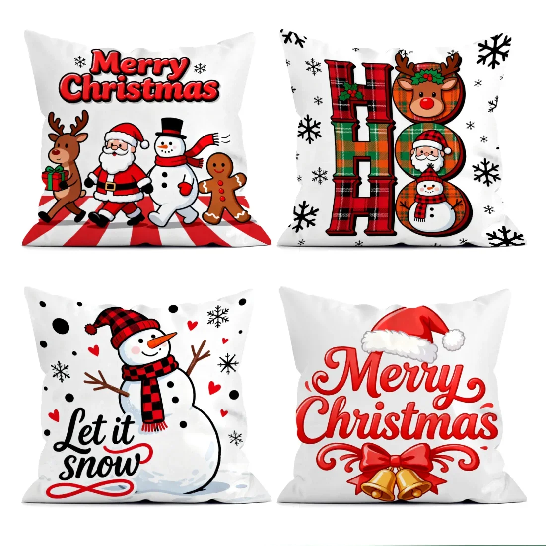 Christmas cheer squad  design Cushions Pillowcase Polyester Cushion Cover Throw Pillow Pillowcover Home Car Sofa Decor